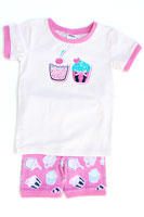 Milky Cup Cake PJs Blossom and Flamingo Pink